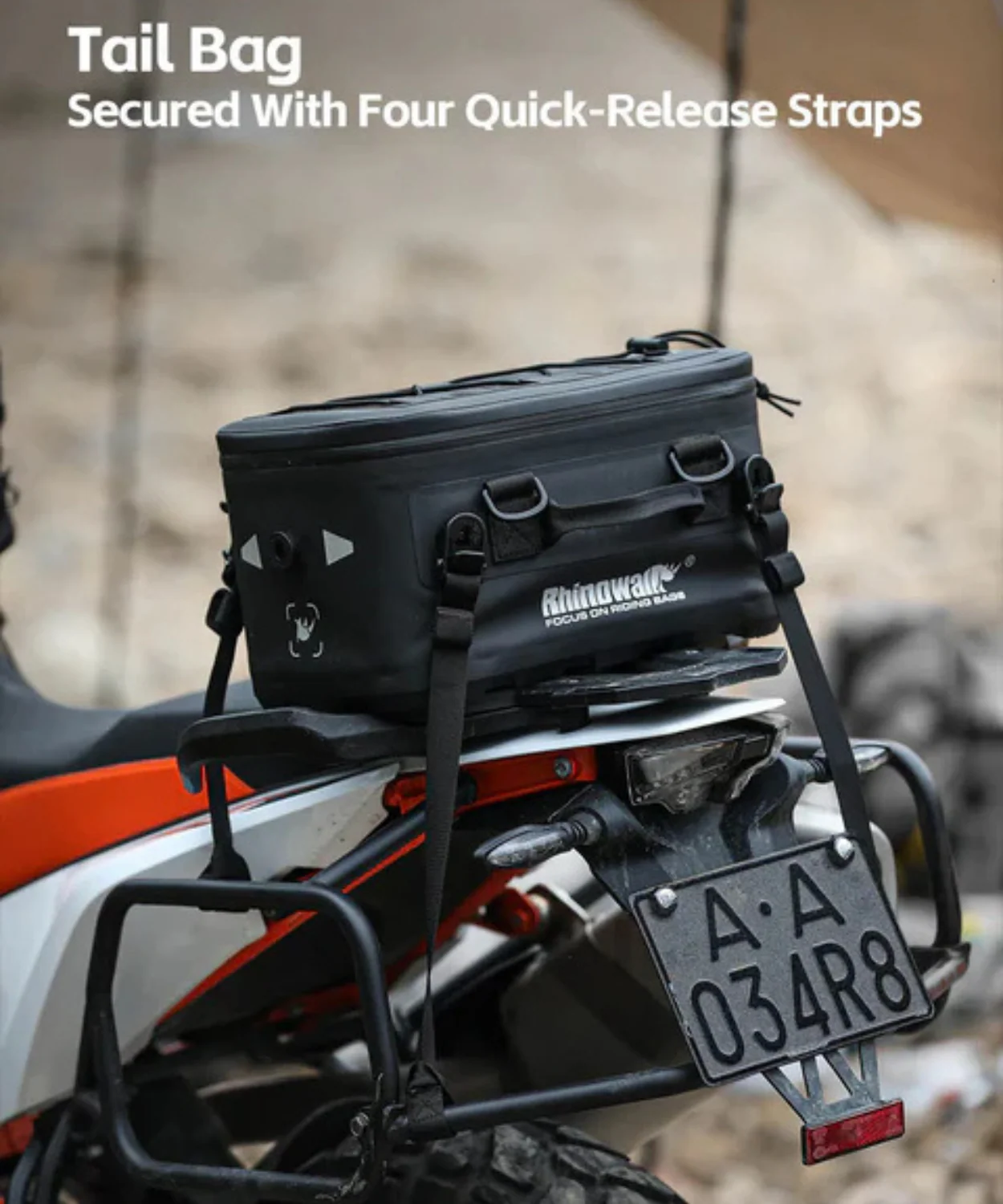 Rhinowalk Waterproof Extended Saddle Bag - MFT2306BK - Image 4