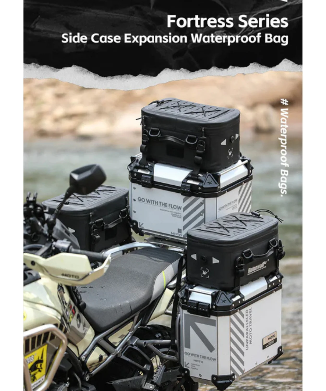 Rhinowalk Waterproof Extended Saddle Bag - MFT2306BK - Image 5