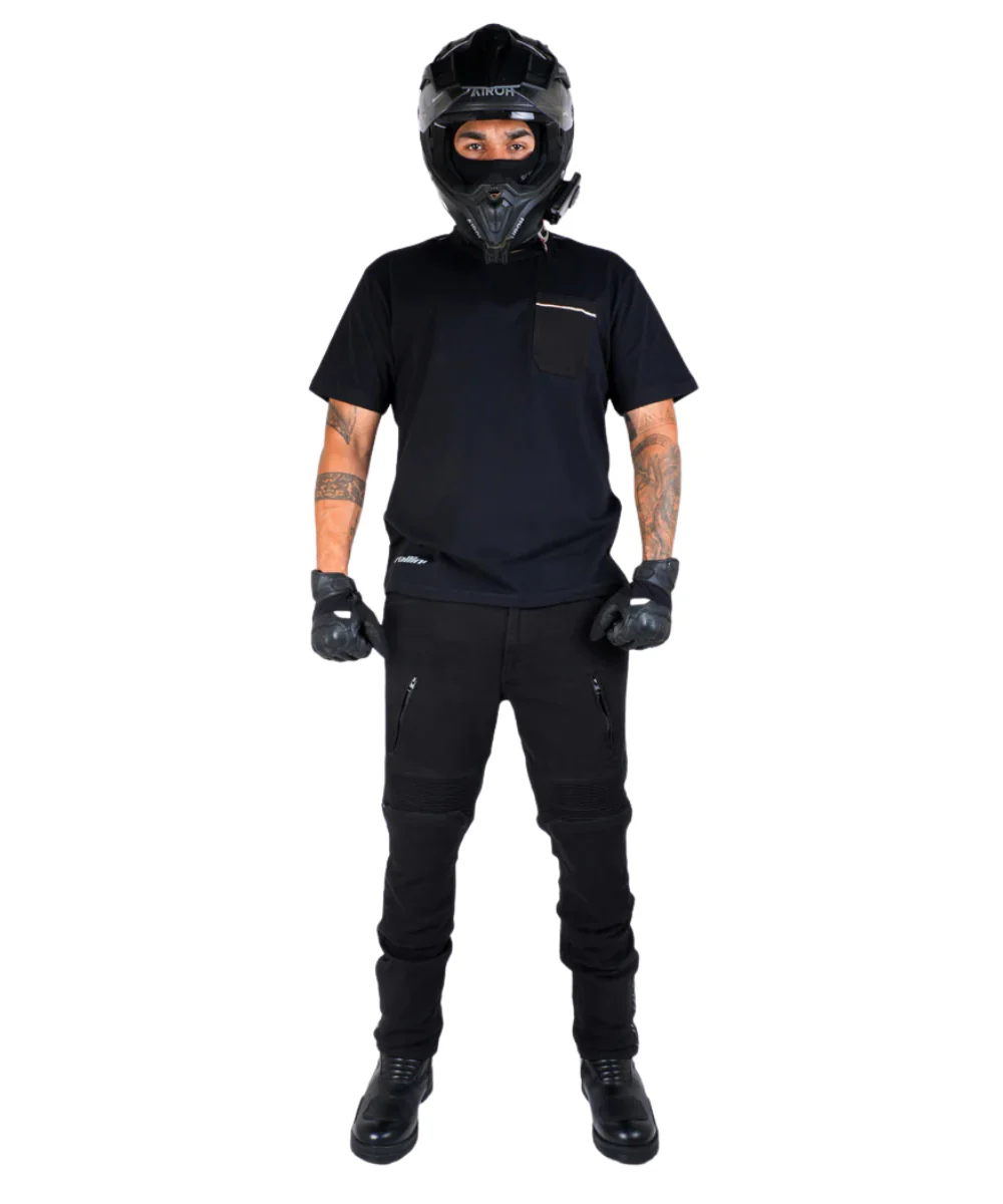 Rollin Denims Genesis 2.0 CORE-X Riding Jeans with Armour - Jet Black