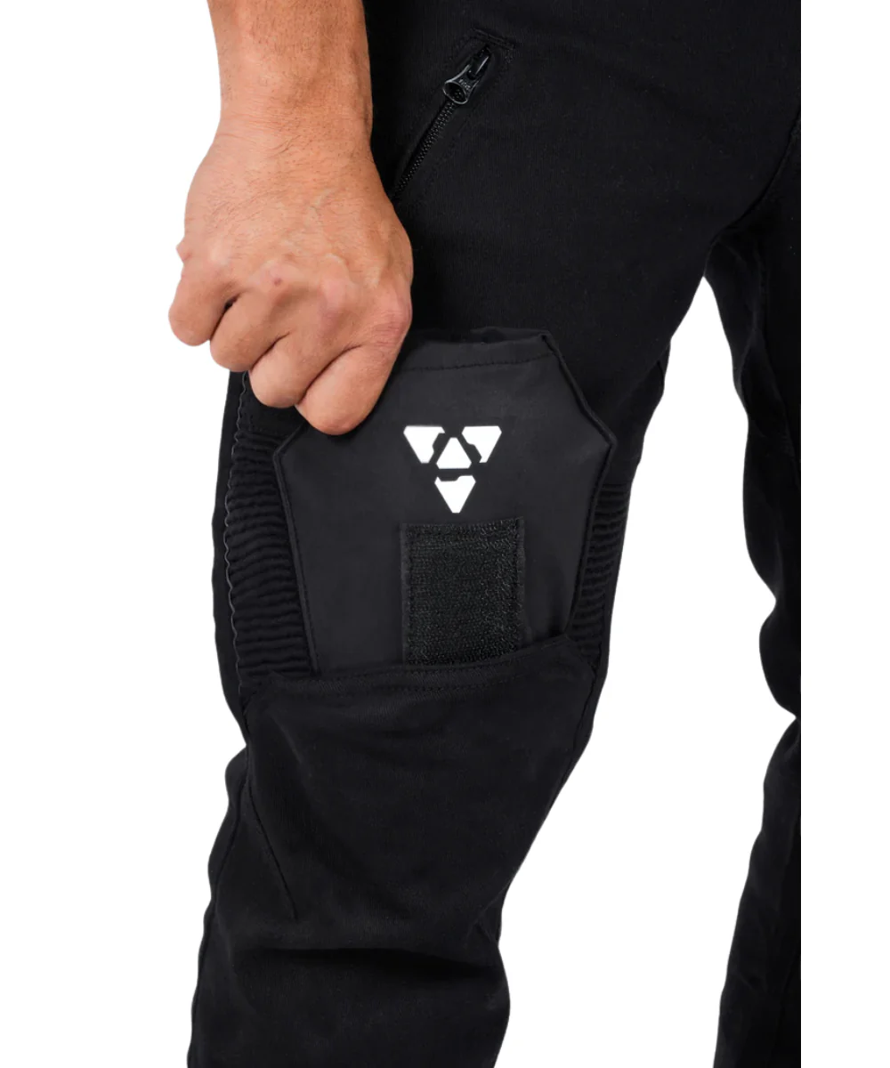 Rollin Denims Genesis 2.0 CORE-X Riding Jeans with Armour - Jet Black - Image 6