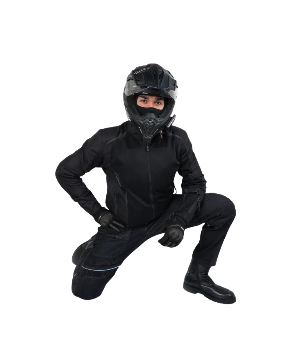 Rollin Denims Outlaw CORE-X Riding Cargo Jeans with Armour - Charcoal Black - Image 5