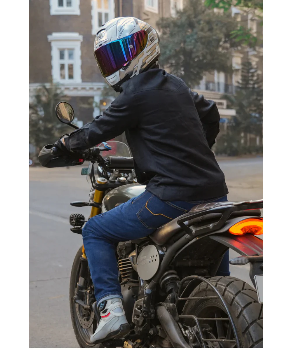 Rollin Denims Shadow 2.0 CORE-X Riding Jeans with Armour - Dark Blue - Image 9