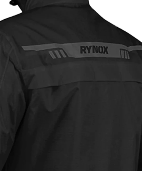 Rynox H2GO Pro 3 Rain Jacket - Black - Image 4