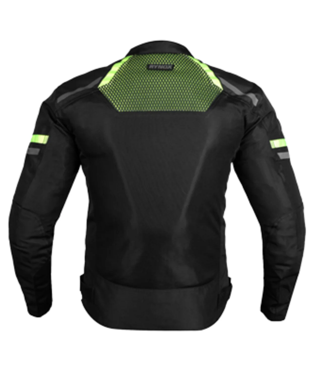 Rynox Helium GT3 Jacket - Black Hiviz Green - Image 3