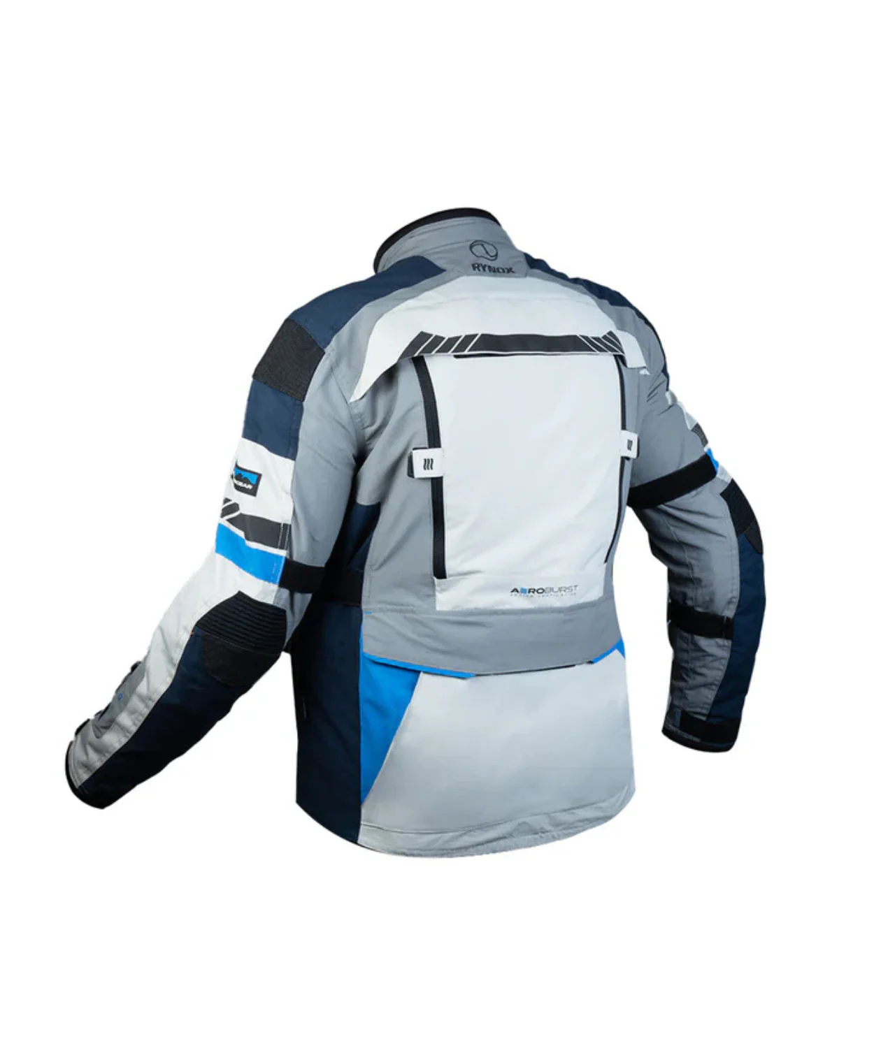 Rynox Stealth Evo 4 Riding Jacket - Arctic Blue - Image 2