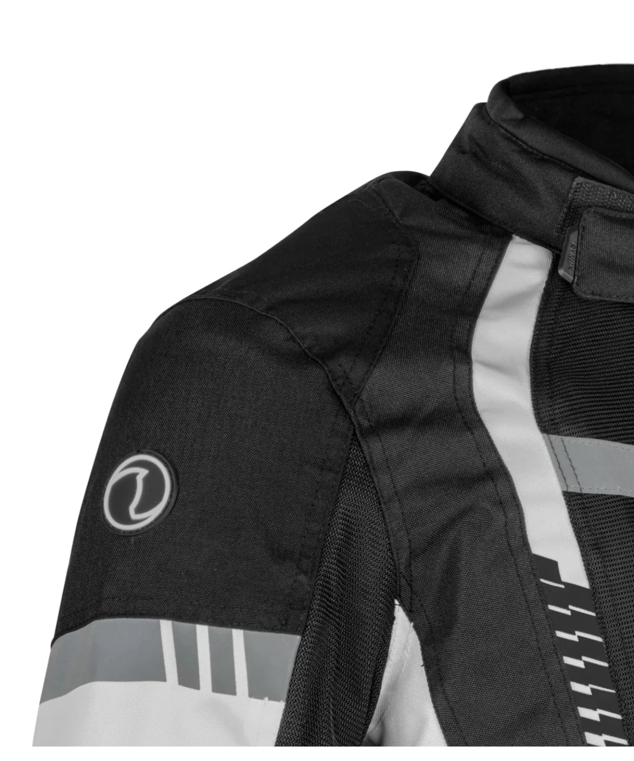 Rynox Tornado Pro 4 CE Certified Class A Riding Jacket - Black White - Image 3