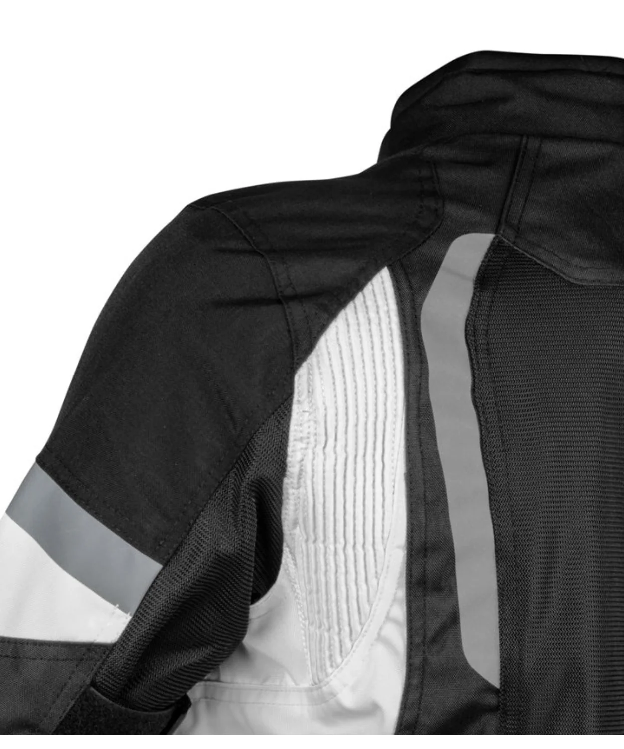 Rynox Tornado Pro 4 CE Certified Class A Riding Jacket - Black White - Image 4