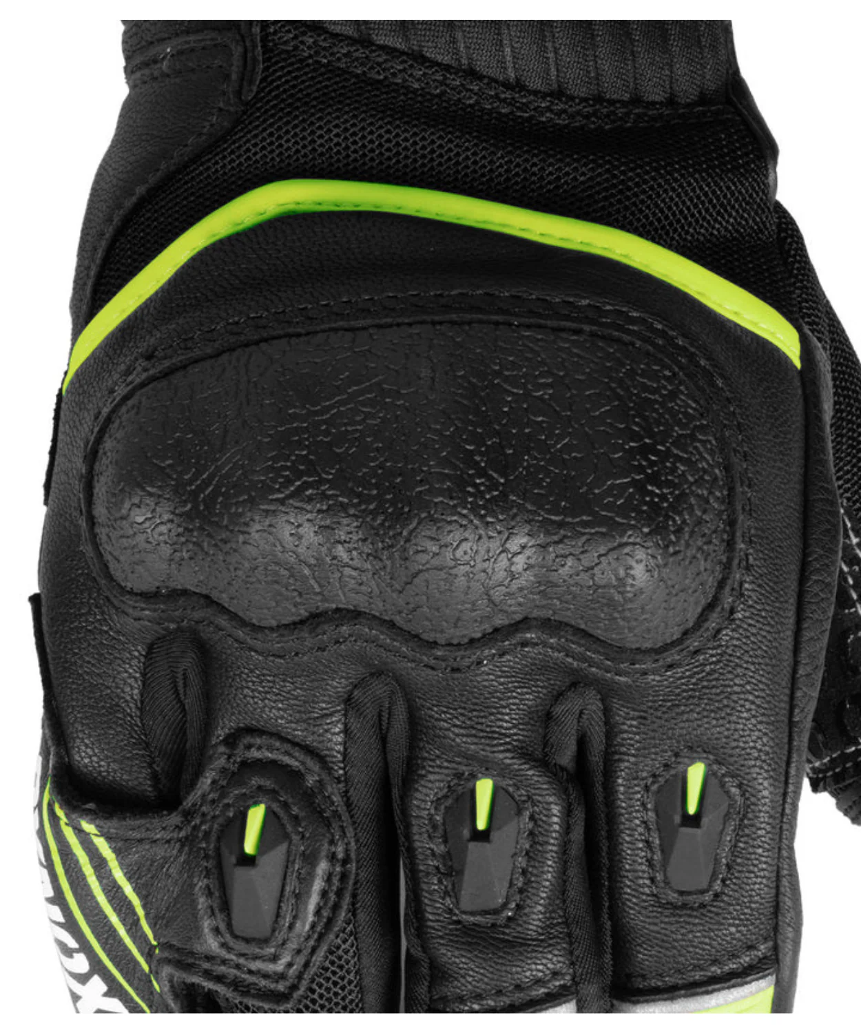 Rynox Tornado Pro 4 Riding Gloves - Black Hi Viz Green - Image 7