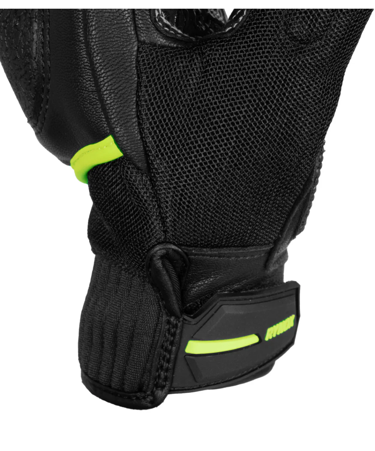 Rynox Tornado Pro 4 Riding Gloves - Black Hi Viz Green - Image 8