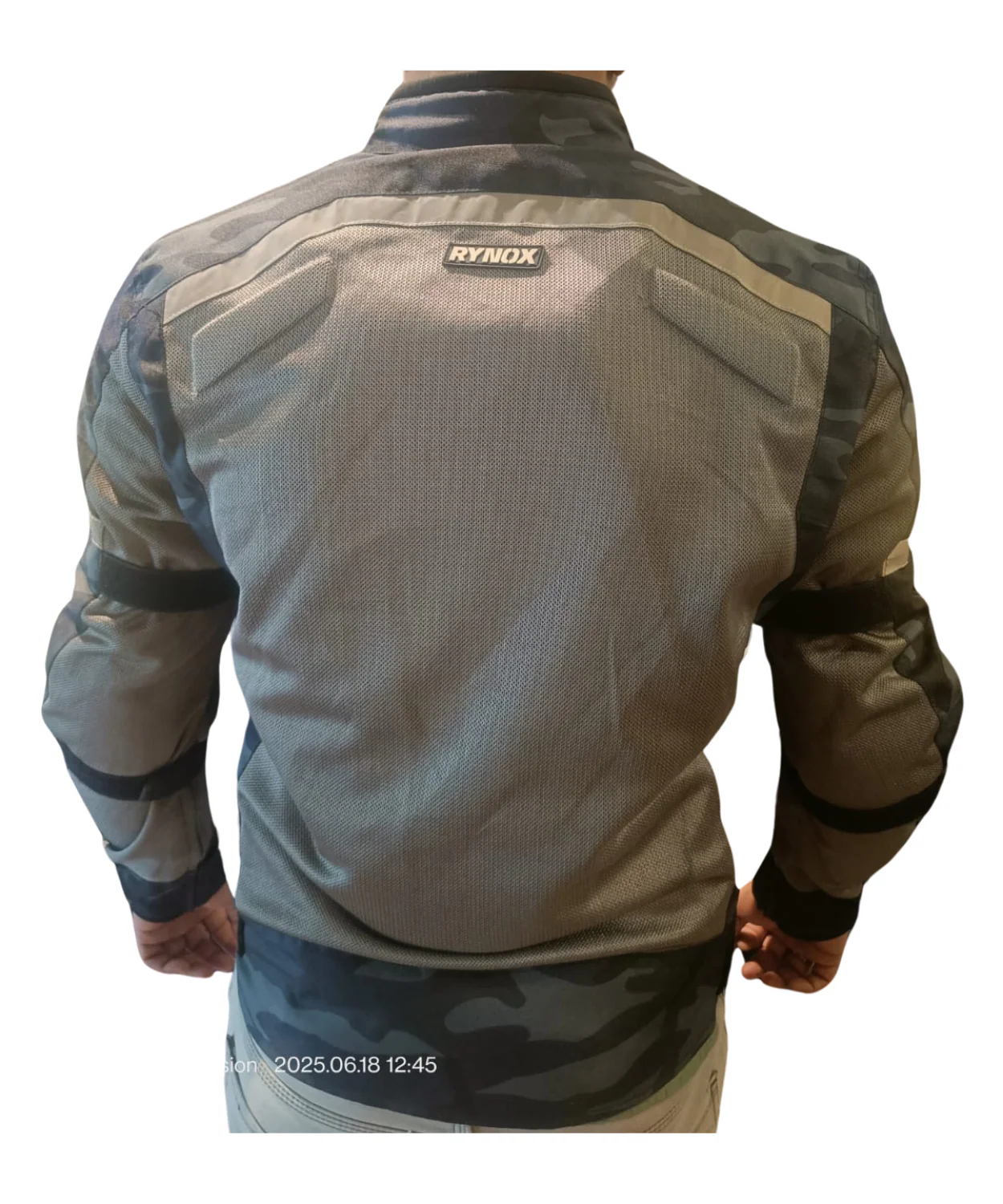 Rynox Urban X Riding Jacket 2022 - Camo Grey Blue - M (Open Box) - Image 2