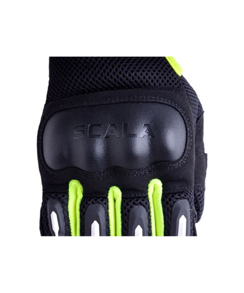 Scala Air Riding Gloves - Black Hi Viz - Image 3