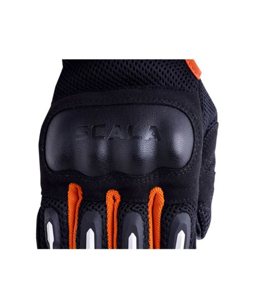 Scala Air Riding Gloves - Black Orange - Image 3