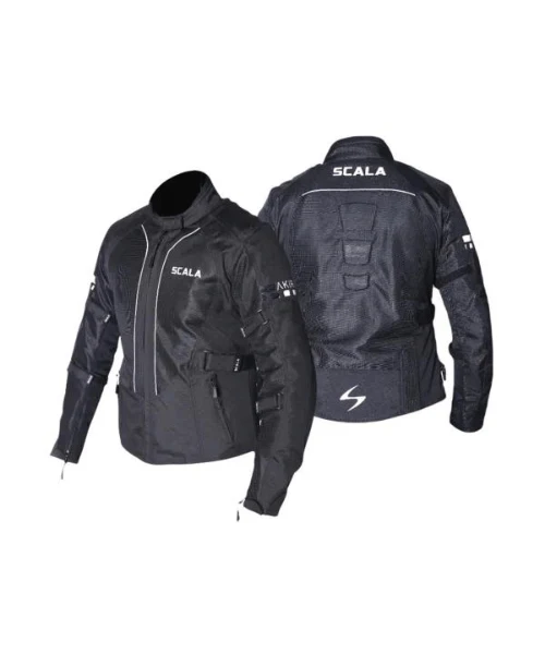 Scala Akira V2 Women Riding Jacket - Black - Image 5