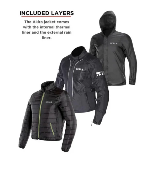 Scala Akira V2 Women Riding Jacket - Black - Image 7