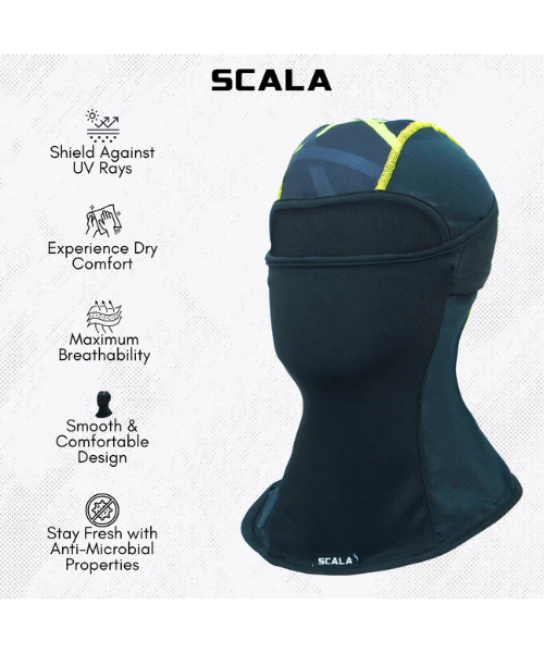 Scala Coolknit Multipanel Balaclava - Black Neon - Image 4