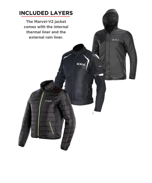Scala Marvel V2 Riding Jacket - Black - Image 6