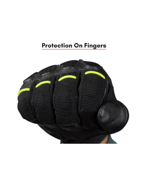 Scala Speed 2 Riding Gloves - Grey Green Hi Viz - Image 5