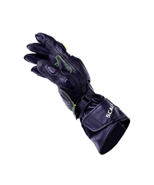 Scala Trekker Riding Gloves - Black Hi Viz - Image 4