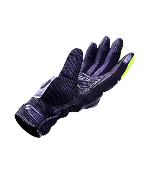 Scala Viper Riding Gloves - Black Hi Viz - Image 3