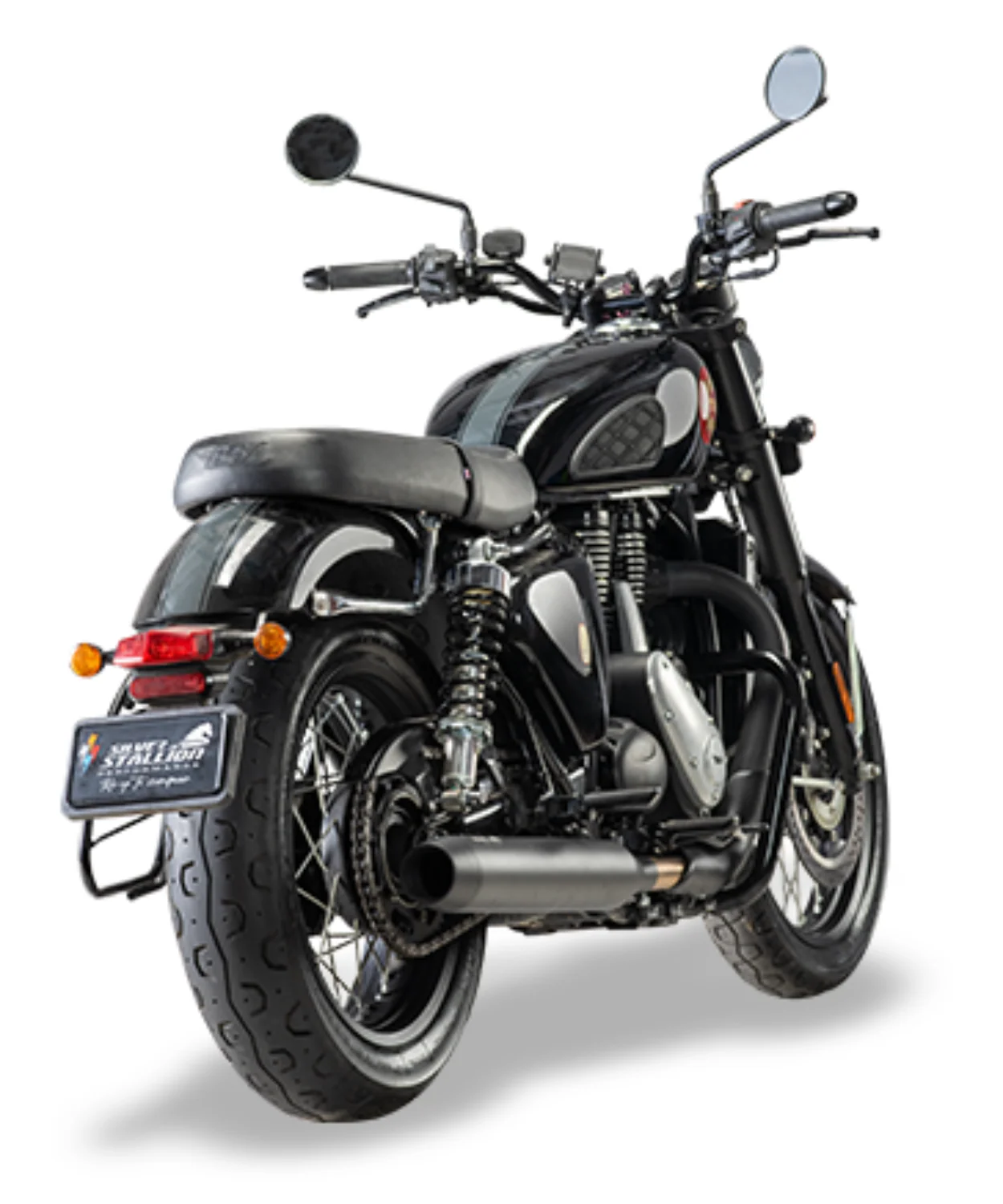 Silver Stallion BSA 650 Gold Star Ranger Performance Exhaust System - Black Matt - Image 2