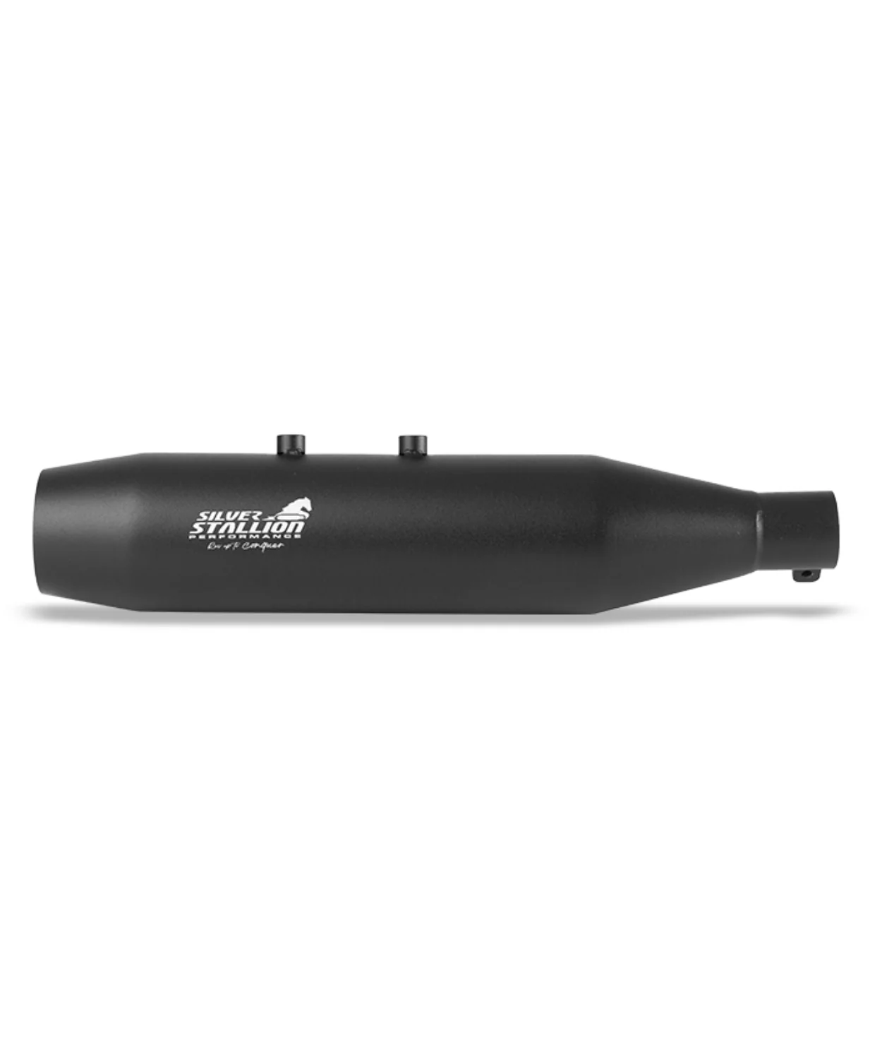 Silver Stallion RE Hunter 350 Shorty Performance Exhaust Systems - Black Matt