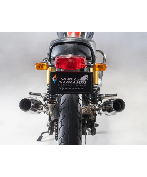 Silver Stallion Interceptor / GT 650 Twins Performance Exhaust Systems - Silver - Image 4
