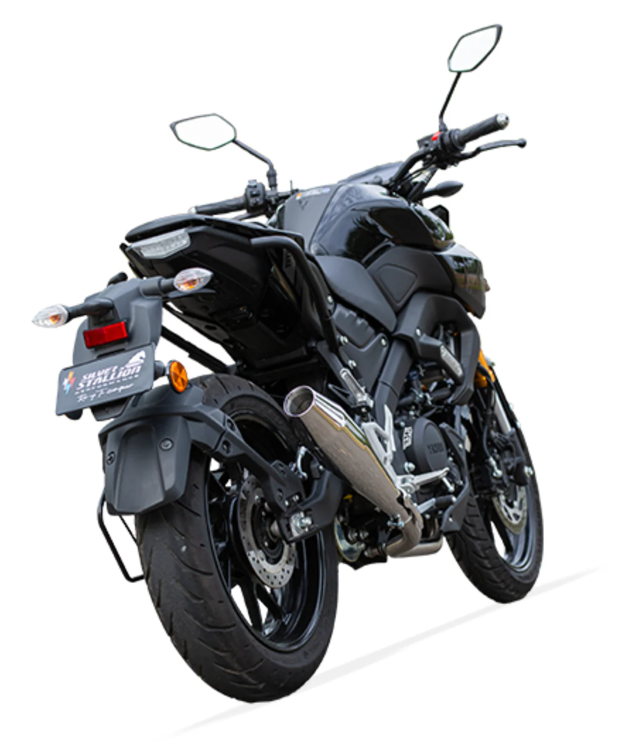 Silver Stallion Yamaha Strom M15 Full System Performace Exhaust - Silver - Image 3