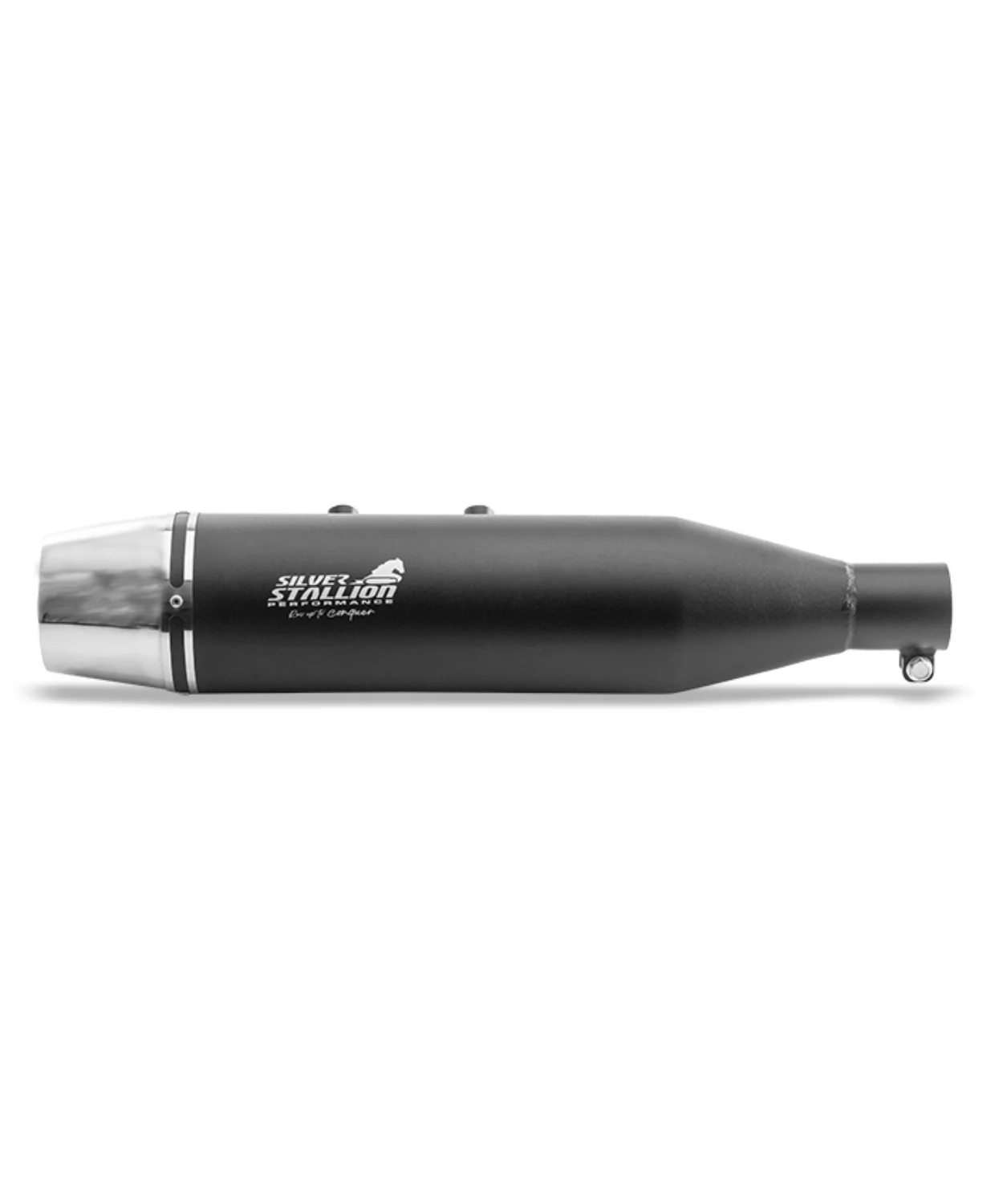 Silver Stallion RE Hunter 350 Dual Tone Performance Exhaust Systems - Black Matt
