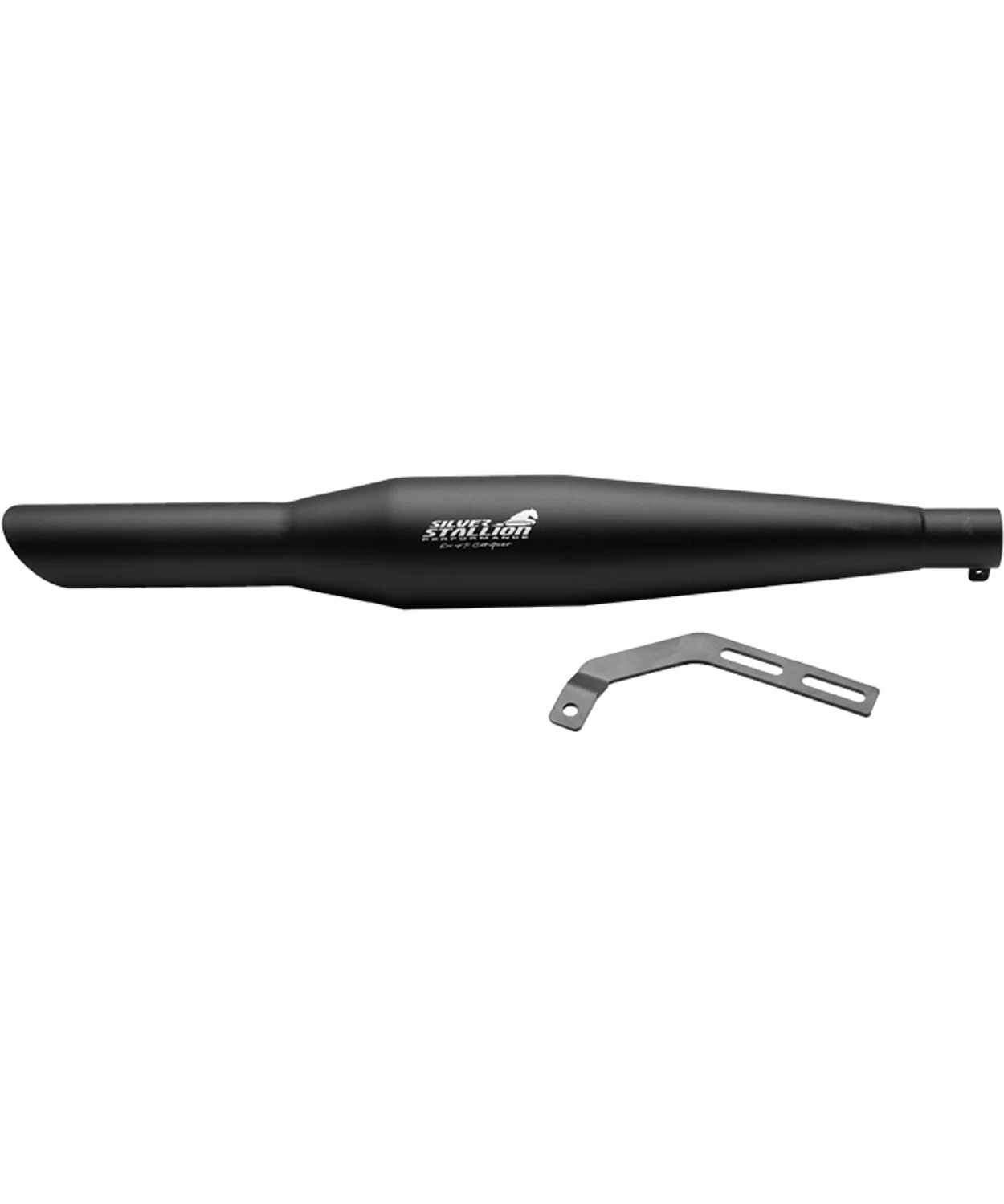 Silver Stallion Royal Enfield Sturdy Plus Classic / Thunderbird Performance Exhuast Systems - Black Matt