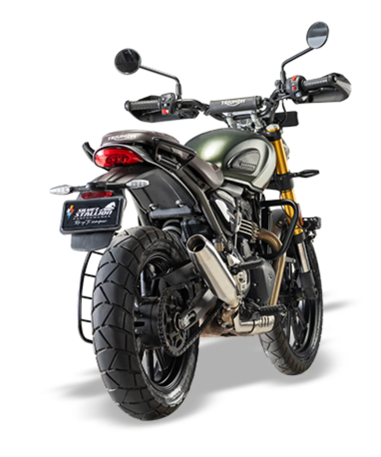 Silver Stallion Triumph Blaze Speed 400 / T4 / Scrambler 400X / Scrambler 400XC Performance Exhaust Systems - Silver - Image 2