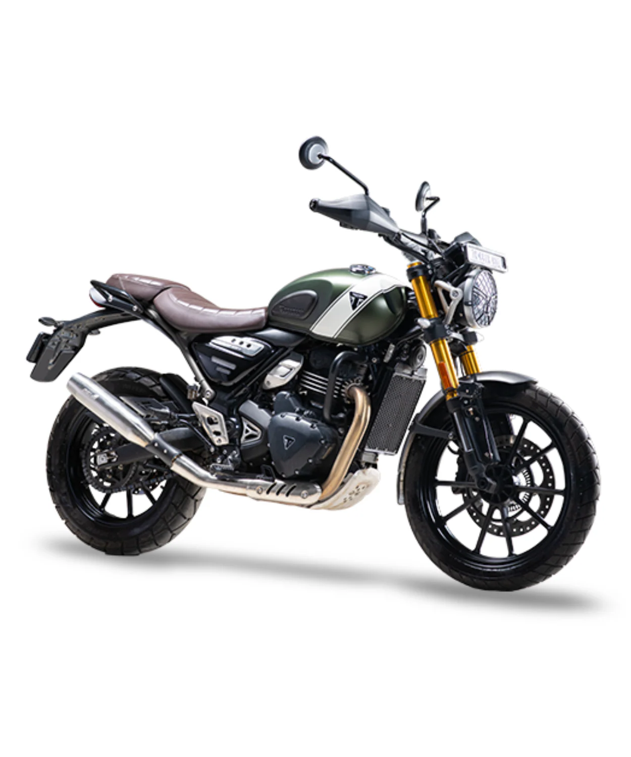 Silver Stallion Triumph Blaze Speed 400 / T4 / Scrambler 400X / Scrambler 400XC Performance Exhaust Systems - Silver - Image 3