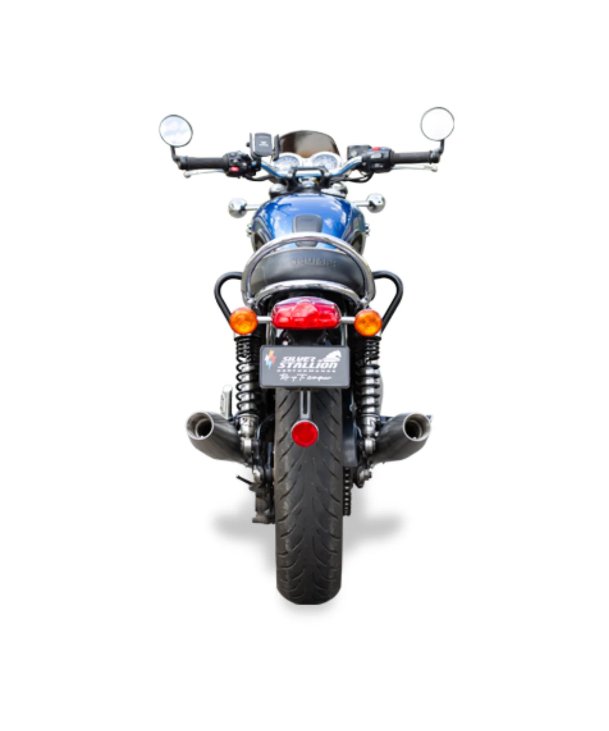 Silver Stallion Triumph Bonne (Slip-Ons) T120 / 1200 Performance Exhaust Systems - Silver - Image 3