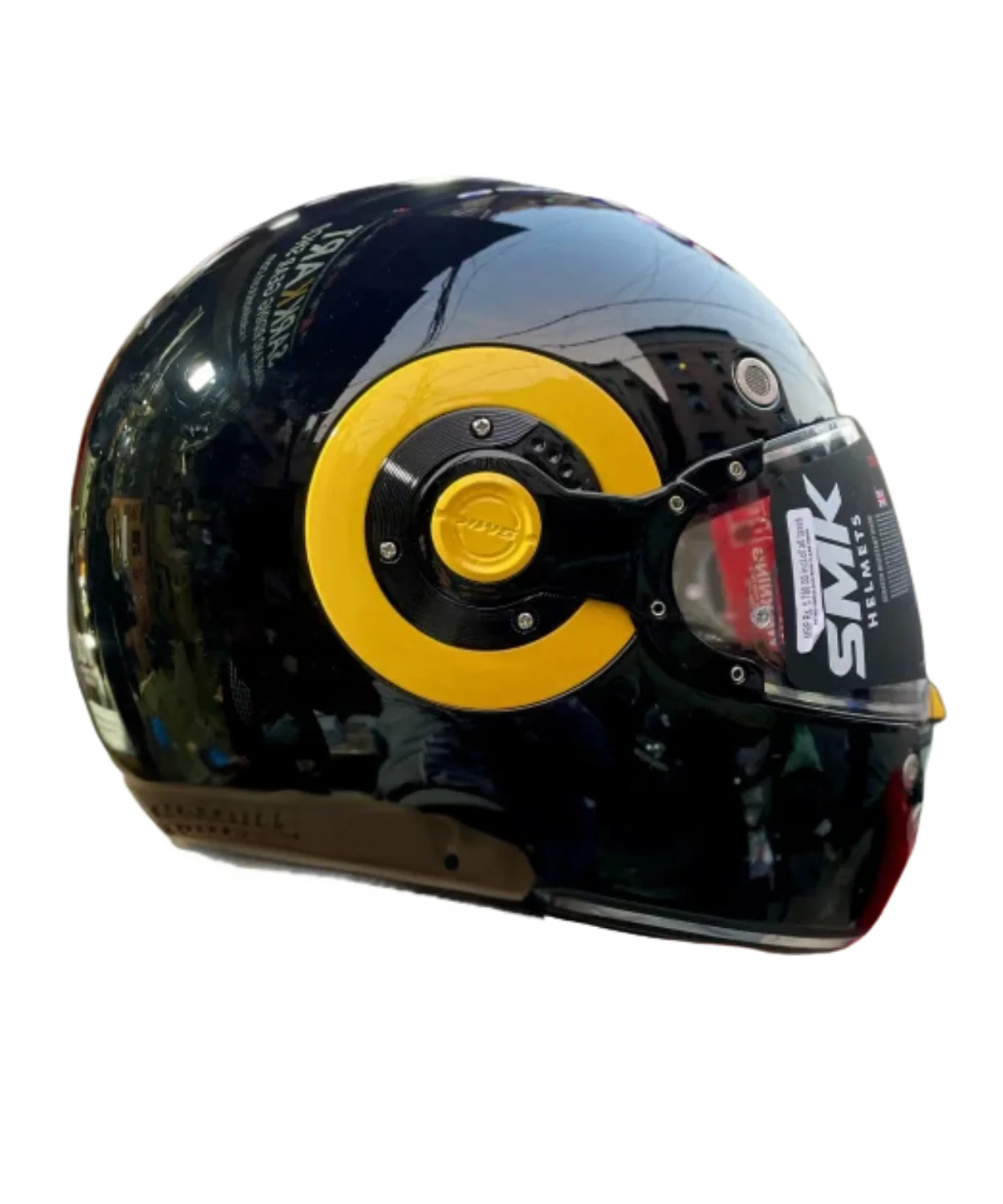 SMK Retro GL240 Black Helmet - Image 3
