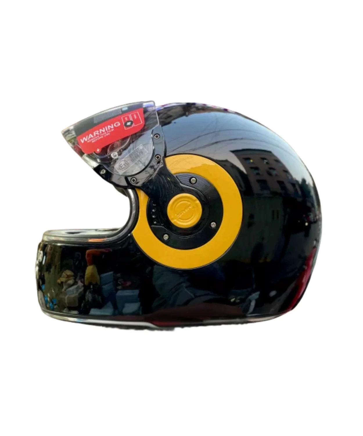 SMK Retro GL240 Black Helmet - Image 4