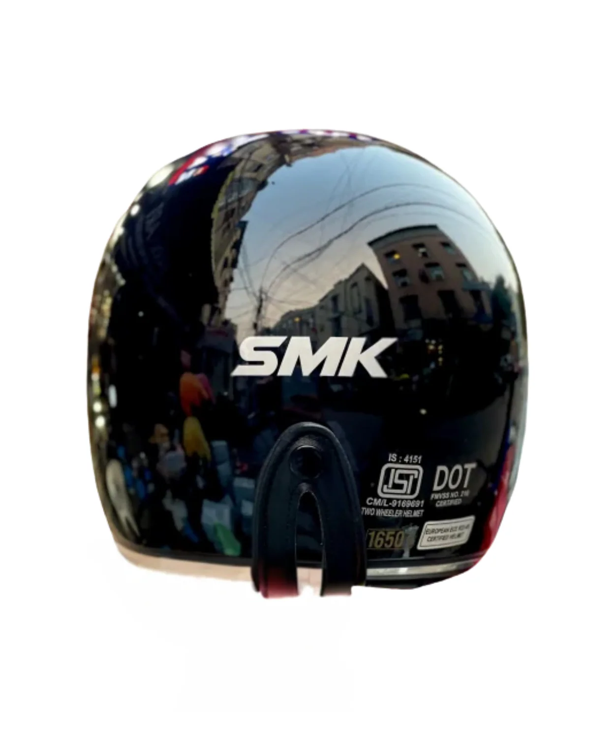SMK Retro GL240 Black Helmet - Image 6