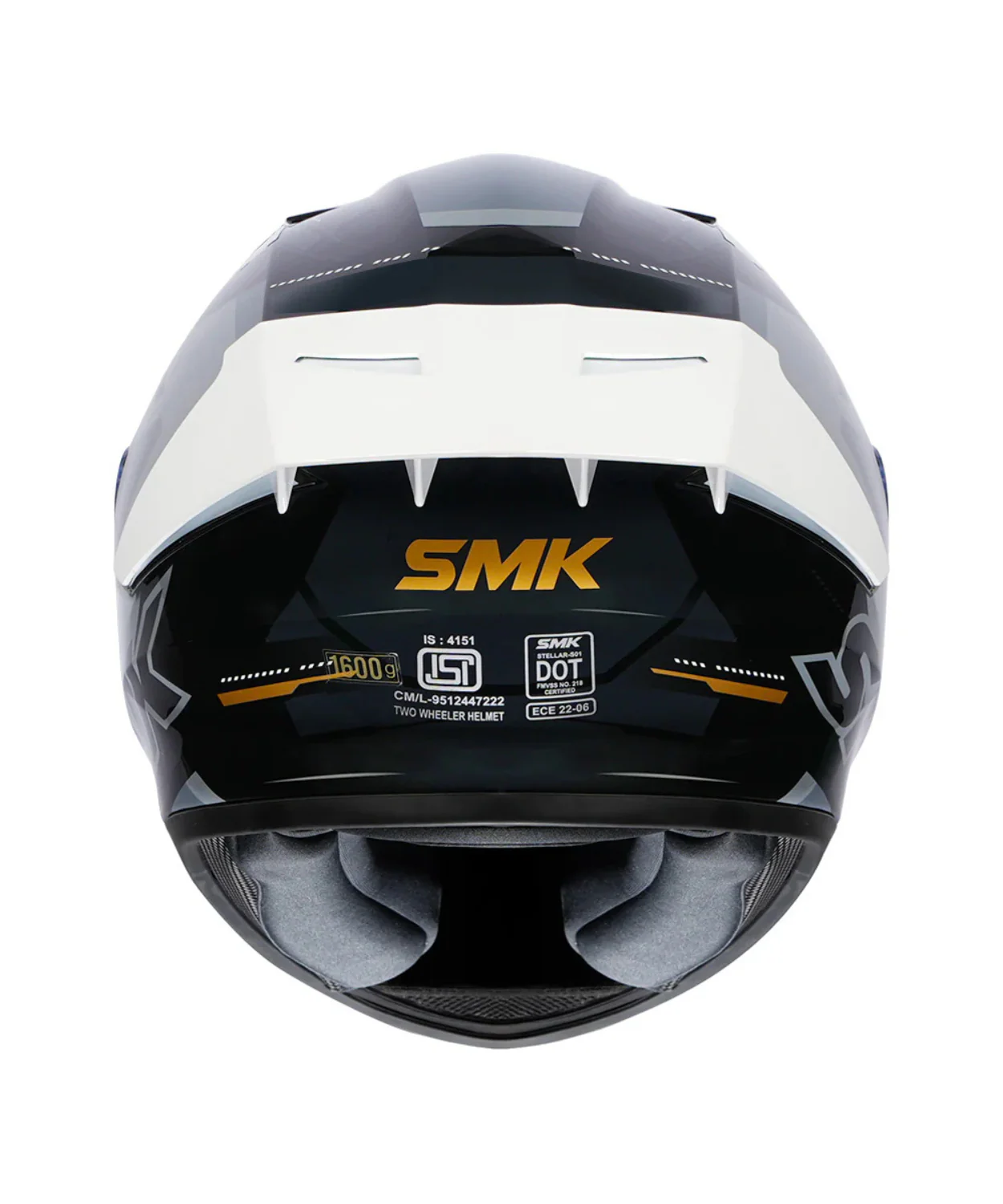 SMK Stellar Sports K-Power Graphics GL267 Helmet - Image 4