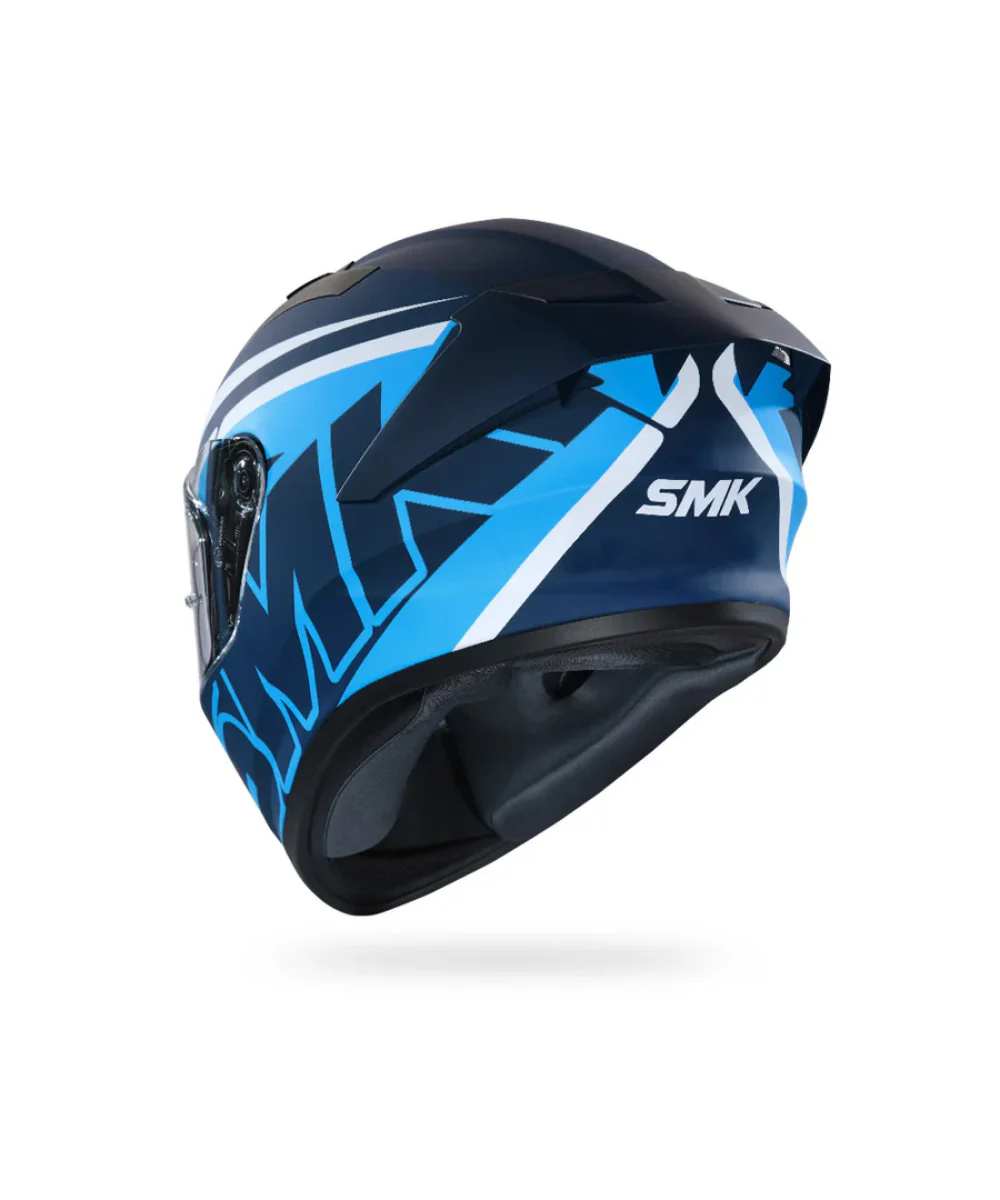 SMK Stellar Stage MA551 Blue White Helmet - Image 3