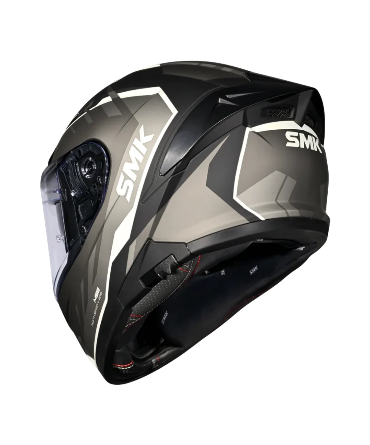 SMK Typhoon Aerot GRPS MA266 Full Face Helmet - Matt Black Grey - Image 4