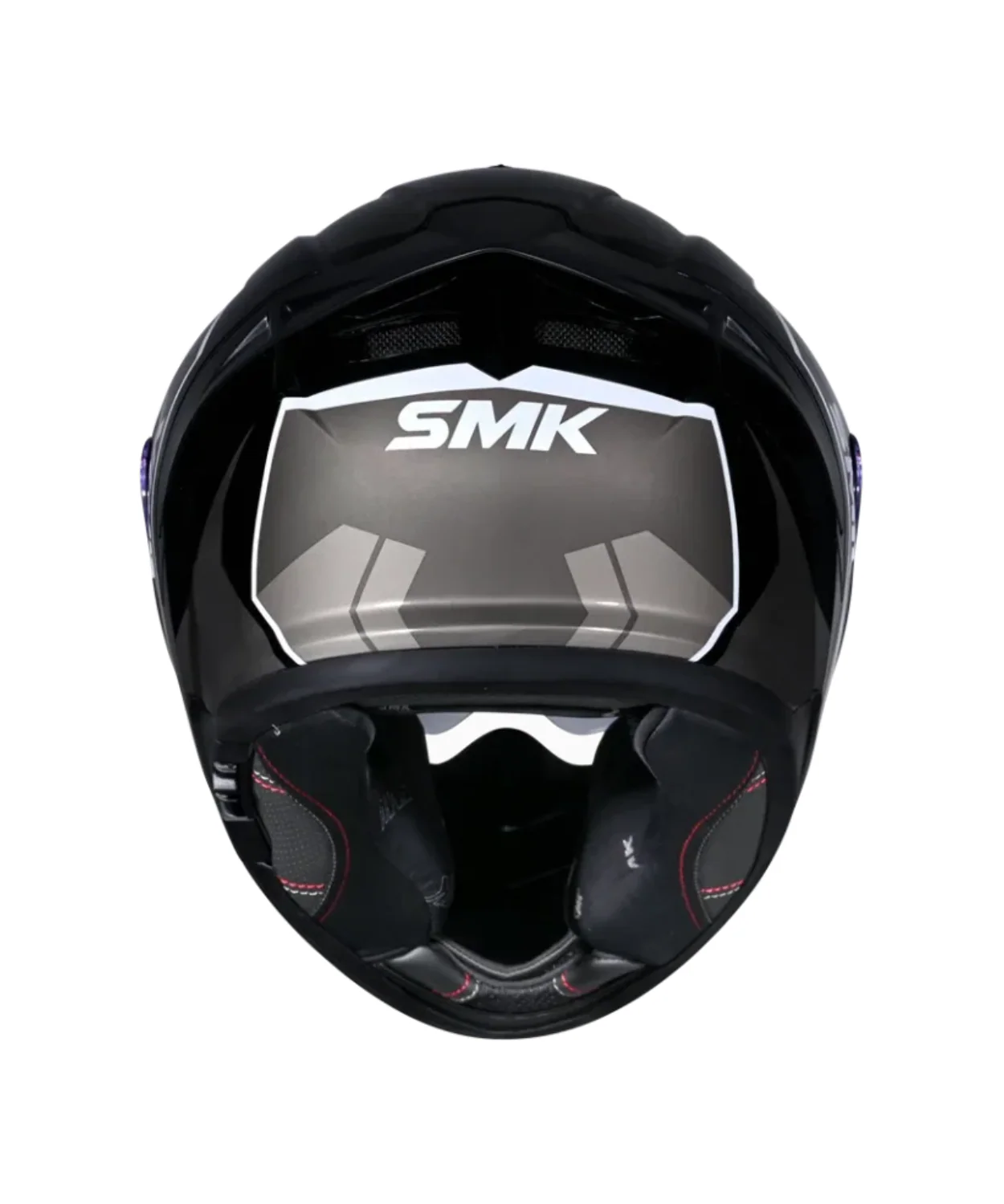 SMK Typhoon Aerot GRPS MA266 Full Face Helmet - Matt Black Grey - Image 5