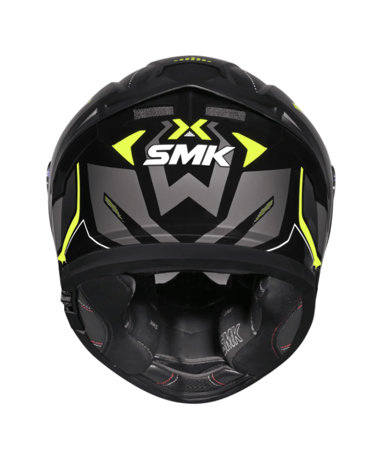 SMK Typhoon Azonix GRPS GL264 Full Face Helmet - Gloss Black Yellow - Image 5