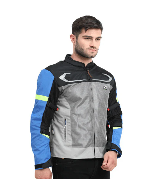 Solace Air-X Motorcycle Riding Jacket L2 - Blue - Image 2