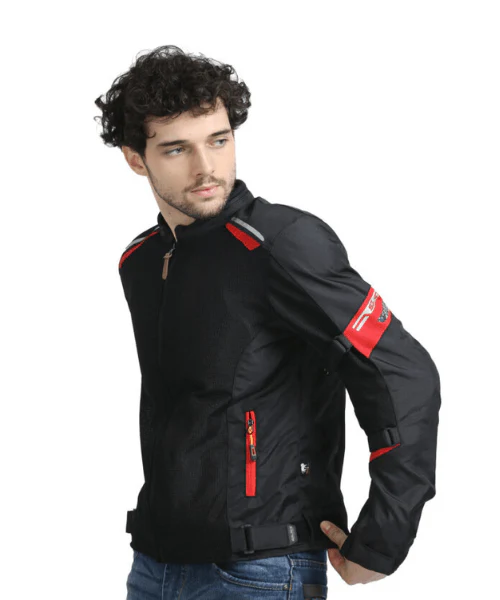 Solace AIR-X V3 Riding Jacket - Black Red - Image 3