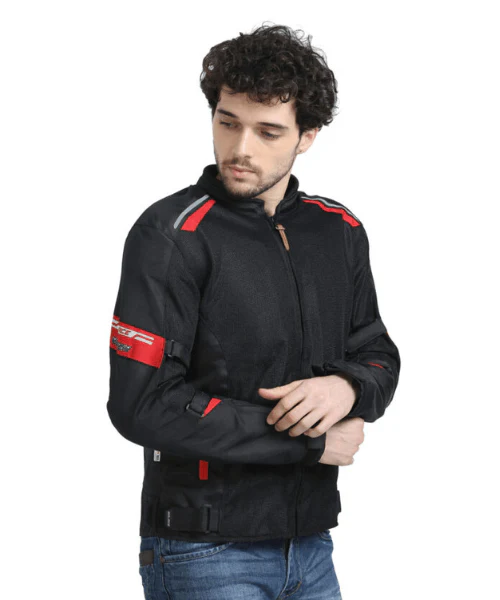 Solace AIR-X V3 Riding Jacket - Black Red - Image 4