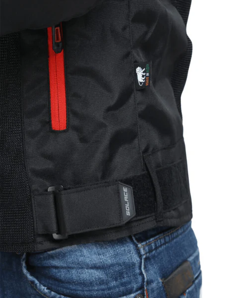 Solace AIR-X V3 Riding Jacket - Black Red - Image 6