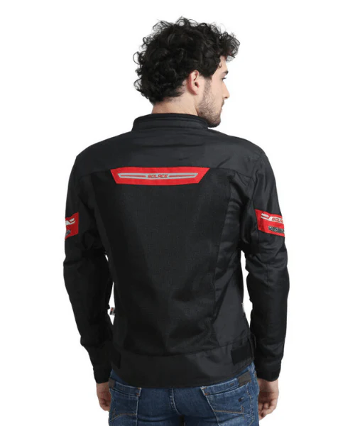 Solace AIR-X V3 Riding Jacket - Black Red - Image 8