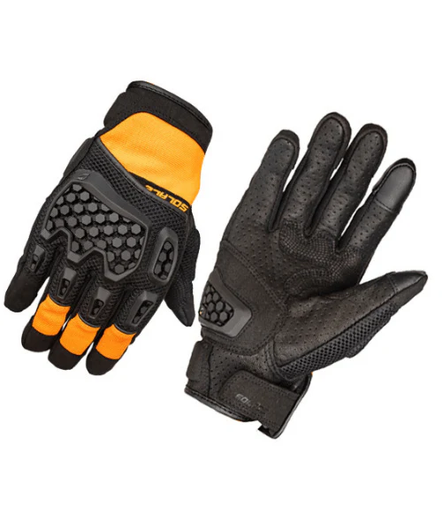 Solace AirX DualSport CE Riding Gloves - Flame Orange