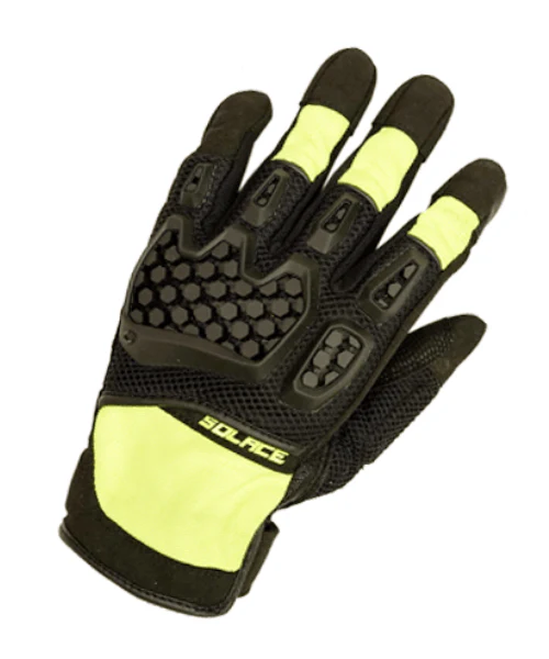 Solace AirX DualSport CE Riding Gloves - Neon Green - Image 2