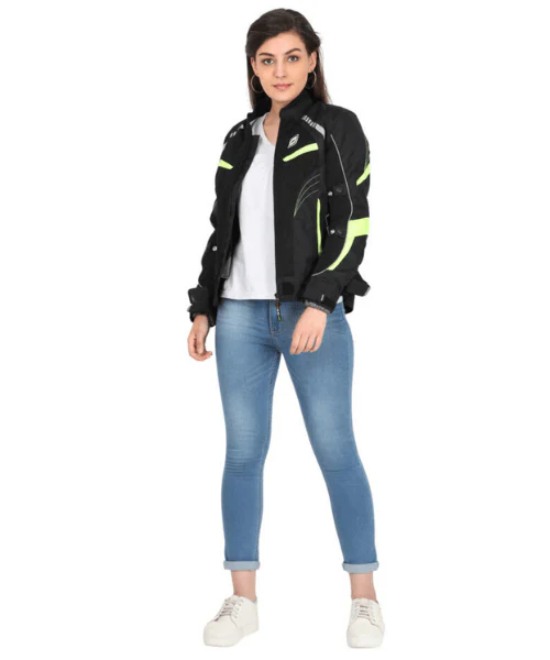 Solace Asmi Ladies Jacket V3 Black &amp; Neon - Image 2