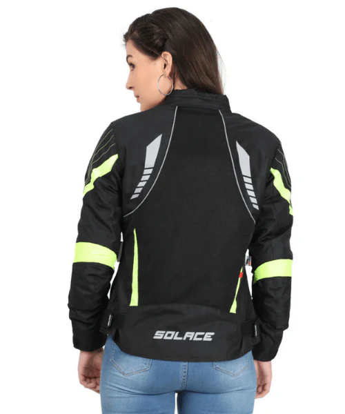 Solace Asmi Ladies Jacket V3 Black &amp; Neon - Image 5