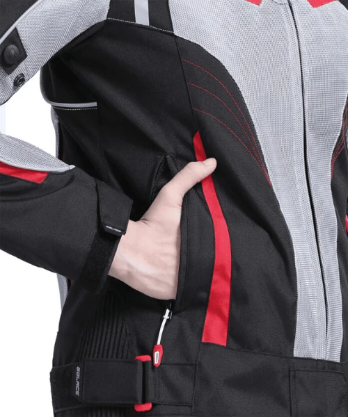 Solace Asmi Ladies V3 Jacket V3 - Black Grey Red - Image 4